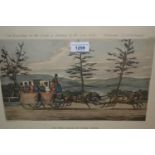 Set of six Ackerman and Co. coloured prints 'Car Travelling in the South of Ireland, 1856 ', by