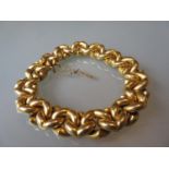 Victorian 15ct gold curb link bracelet