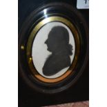 Group of eight various 19th Century framed silhouette portraits (two at fault)