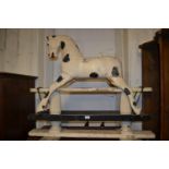 Early 20th Century painted wooden rocking horse (for restoration)