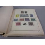 Album containing large quantity of Polish postal stamps