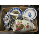 Small quantity of Norfolk pattern teaware, together with a quantity of various other Victorian and