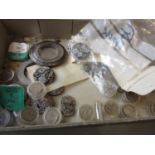 Box of various Rolex spares
