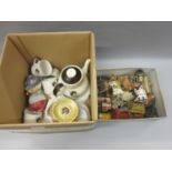Doulton Westwood teaset, five Winterling cups and saucers and a box containing a collection of