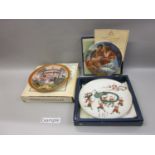 Collection of Bradford Exchange plates in original boxes