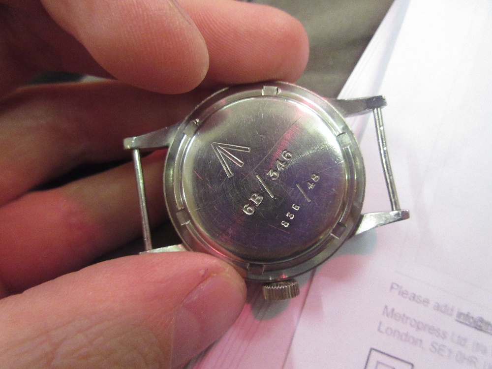 Rare International Watch Co., I.W.C. Mark 11, British Military issue wristwatch, circa 1948, the - Image 10 of 10