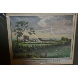 Quantity of various prints including: views of Ham House, Saltwood Castle, Merton Abbey etc, view