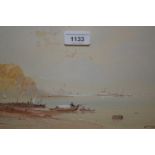 Edwin St. John R.B.A., watercolour, view on Lake Bellagio, Italy, signed and dated 1911, 7.5ins x