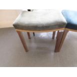 Queen Elizabeth II limed oak Coronation stool, stamped and dated 1953