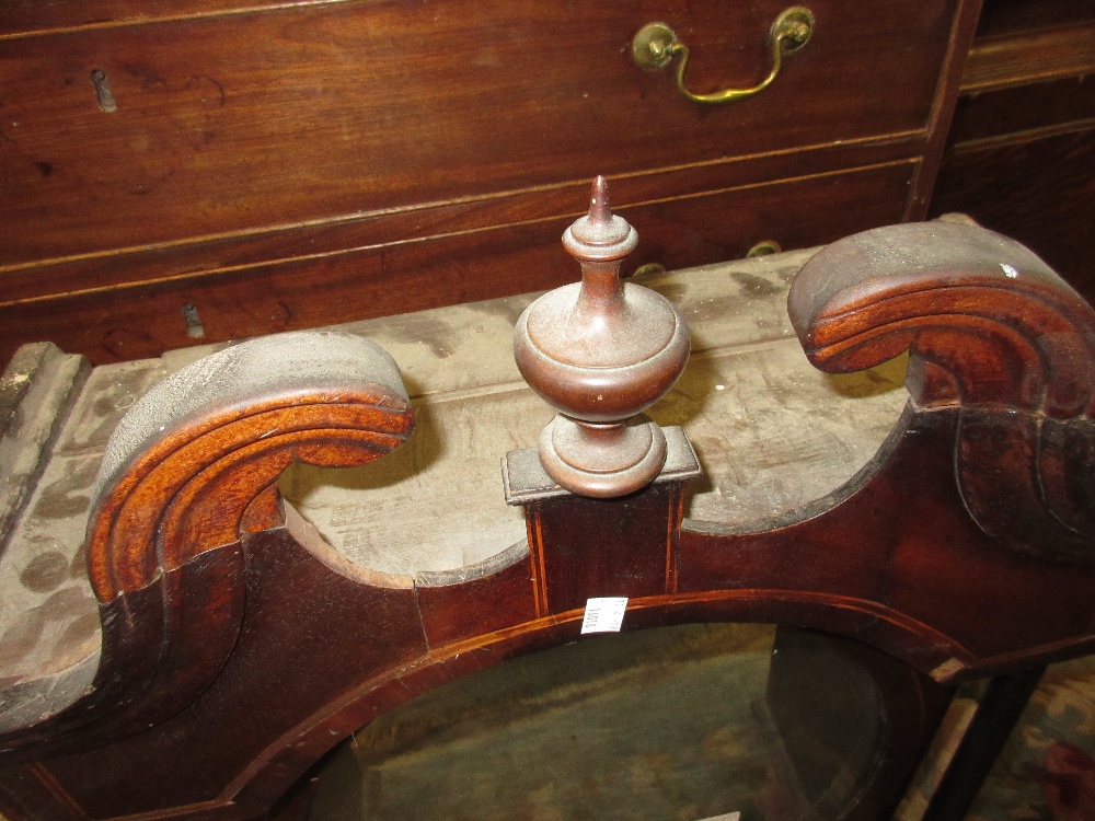 Unusual George III oak and mahogany crossbanded longcase clock, the swan neck pediment above an oval - Image 10 of 13