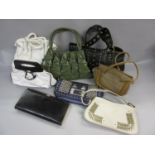 Eight various handbags including Guess, Dune, Nine West etc.