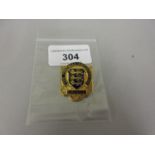 9ct Gold and enamel Football Association Council badge, season 1927 / 28