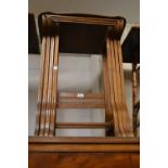 Nest of four early 20th Century mahogany line inlaid occasional tables (for restoration)