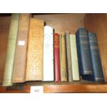 Box containing a quantity of various early 20th Century books including two volumes, ' The Voyage of