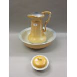 Early 20th Century pottery jug and basin set