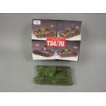 King and Countries Soviet T34 / 76 Russian front scale model tank, boxed