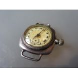 1920's Rolex Oyster silver wristwatch (for restoration or spares)