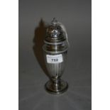 20th Century Birmingham silver pedestal sugar caster