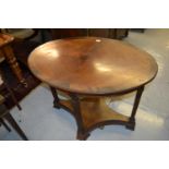 Edwardian oval inlaid and crossbanded centre table with quarter veneered top on square tapering