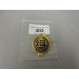 9ct Gold and enamel Football Association Council badge, season 1926 / 27