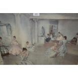 Sir William Russell Flint, two prints, ' Casual Assembly ', gilt framed (at fault), and ' The