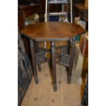 Liberty and Co. style octagonal occasional table in Moorish style