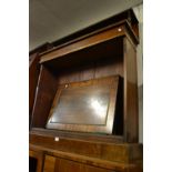 Regency mahogany chiffonier with a shelf back above two doors (for restoration)