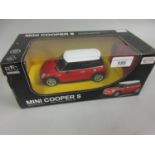 Boxed radio controlled model of a Mini Cooper S