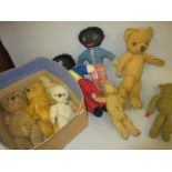 Quantity of various teddy bears and other soft toys