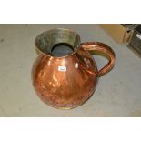 Large 19th Century copper one gallon measure