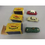 Group of three Matchbox series boxed model vehicles, No.s 22, 30 and 41
