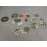 Quantity of various medallions and other miscellaneous items