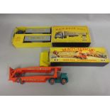 Boxed Matchbox M8 car transporter together with a boxed M9 Interstate Double Freighter