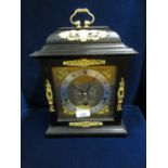 Good quality reproduction ebonised and gilt brass mounted bracket clock by Elliott of London for