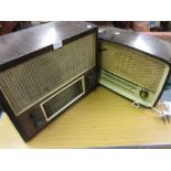 Ferguson brown bakelite cased radio and a walnut cased Ekco radio