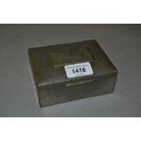 Liberty & Company, English pewter rectangular cigarette box