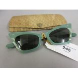 Pair of 1940 / 50's ladies Ray-Ban sunglasses in Ray-Ban box