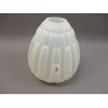 A. Hunebelle opaque glass vase 10in high