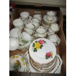 Royal Albert six place setting tea service ' British Songs ' together with another ' June