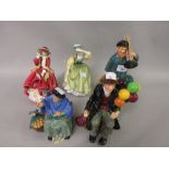 Royal Doulton figures, ' Master Sweep ' HN2205, ' Tuppence a Bag ' HN2320, ' The Balloon Man '