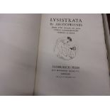 One volume ' Jack Lindsay Lysistrata ', published Fanfrolico Press, London, signed by the author and