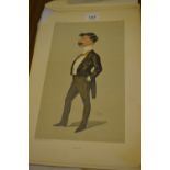 Large quantity of unframed Vanity Fair portrait prints together with a small quantity of other
