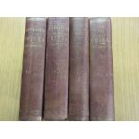 Alex William Kinglake, four volumes ' The Invasion of the Crimea, 1863 ' with red cloth bindings