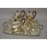 Mid 20th Century Birmingham silver five piece tea and coffee service