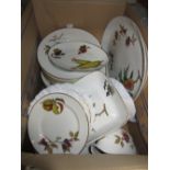 Royal Worcester Evesham pattern six place setting dinner service