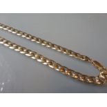 9ct Yellow gold chainlink necklace 25g 46cms long