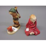Royal Doulton figure, ' This Little Pig ' HN1793 together with a Hummel figure of a boy hiker
