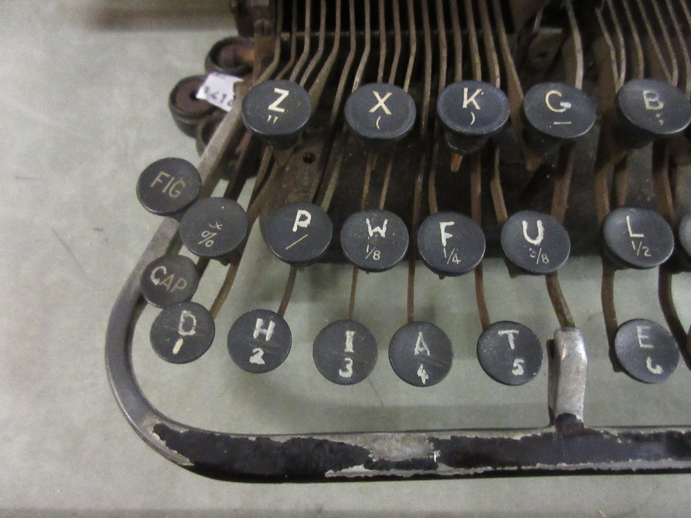 American Made typewriter with plaque inscribed Blickensderfer, numbered 7 - Image 4 of 9