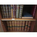 Ten part leather bound volumes, ' Chambers Encyclopedia ', together with a small quantity of other