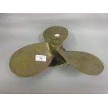 Ship's brass propeller